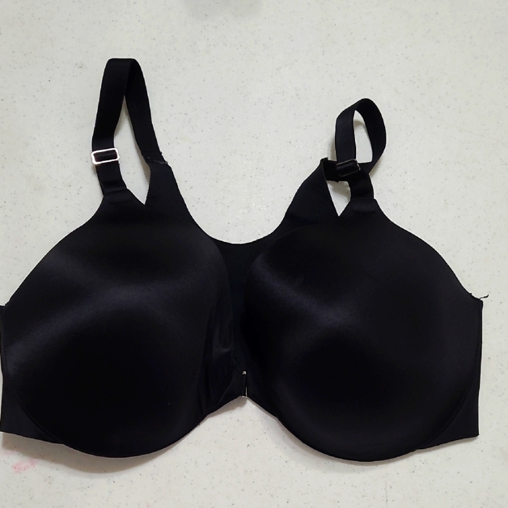Soma Black Vanishing Back Full Coverage Underwire Bra size 38DDD